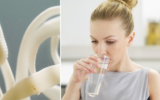 Trinkwasser zur Reinigung von Parasiten